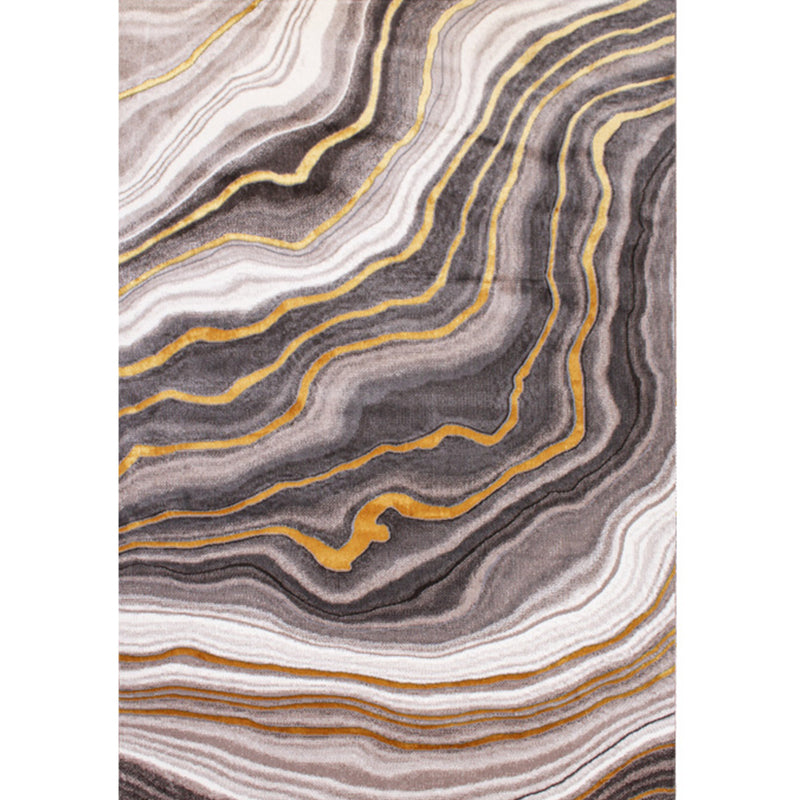 Multicolor Abstract Pattern Rug Rayon Chinese Area Rug Pet Friendly Easy Care Washable Carpet for Room