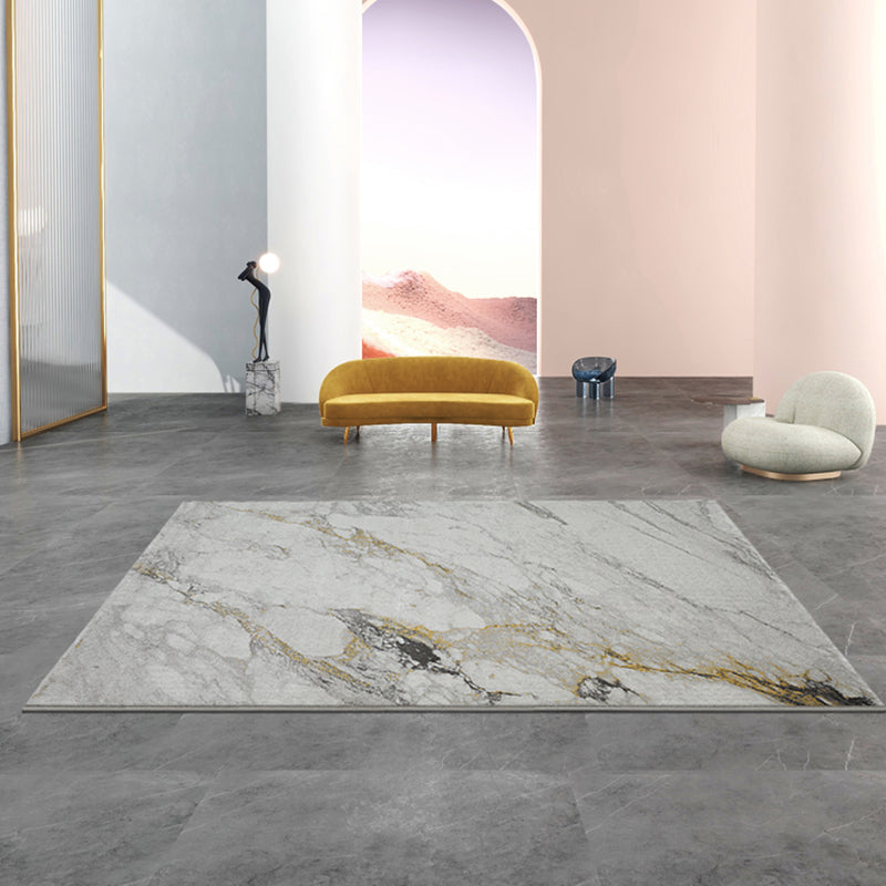 Scandinavian Decoration Rug Multi-Color Oriental Pattern Area Carpet Polyster Pet Friendly Washable Rug