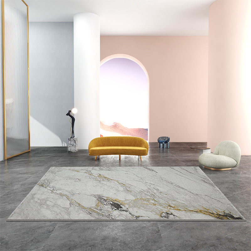 Scandinavian Decoration Rug Multi-Color Oriental Pattern Area Carpet Polyster Pet Friendly Washable Rug