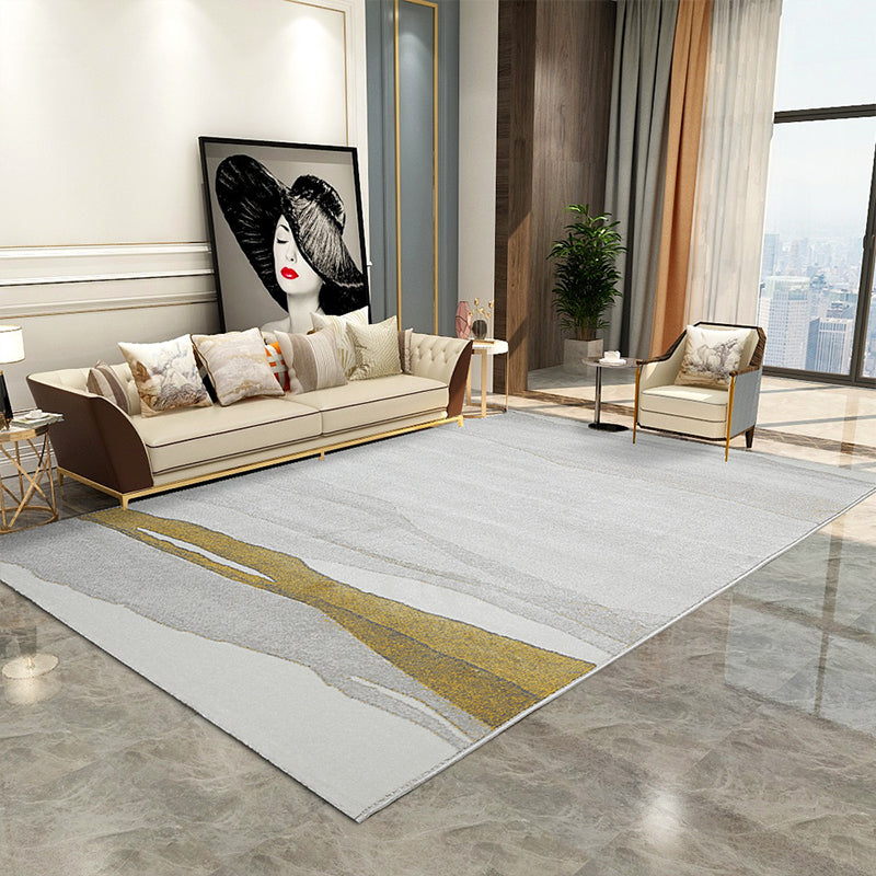 Scandinavian Decoration Rug Multi-Color Oriental Pattern Area Carpet Polyster Pet Friendly Washable Rug