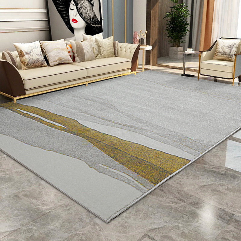 Skandinavischer Deko-Teppich, mehrfarbig, orientalisches Muster, waschbarer Teppich aus Polyester, haustierfreundlich