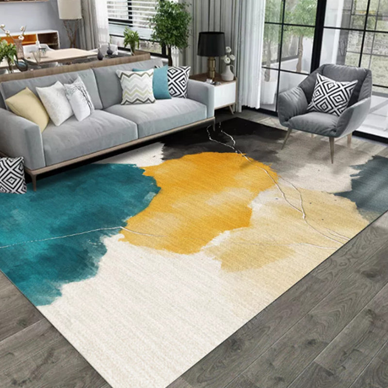 Creative Home Decoration Rug Multi Color Geometric Print Area Rug Polypropylene Anti-Slip Easy Care Carpet
