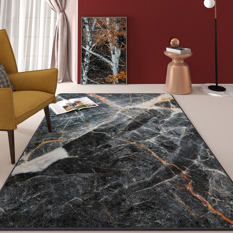 Multi Color Contemporary Rug Synthetics Geometric Print Area Carpet Non-Slip Backing Stain-Resistant Rug for Room