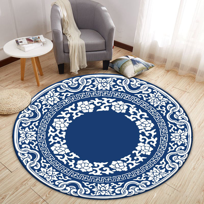 Modern Cartoon Print Rug Multi-Color Polyster Area Rug Anti-Slip Backing Machine Washable Carpet for Kids Room