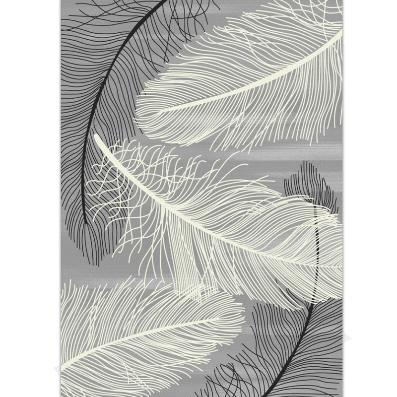 Creative Bedroom Rug Multi Colored Plant Indoor Rug Synthetics Easy Care Machine Washable Carpet