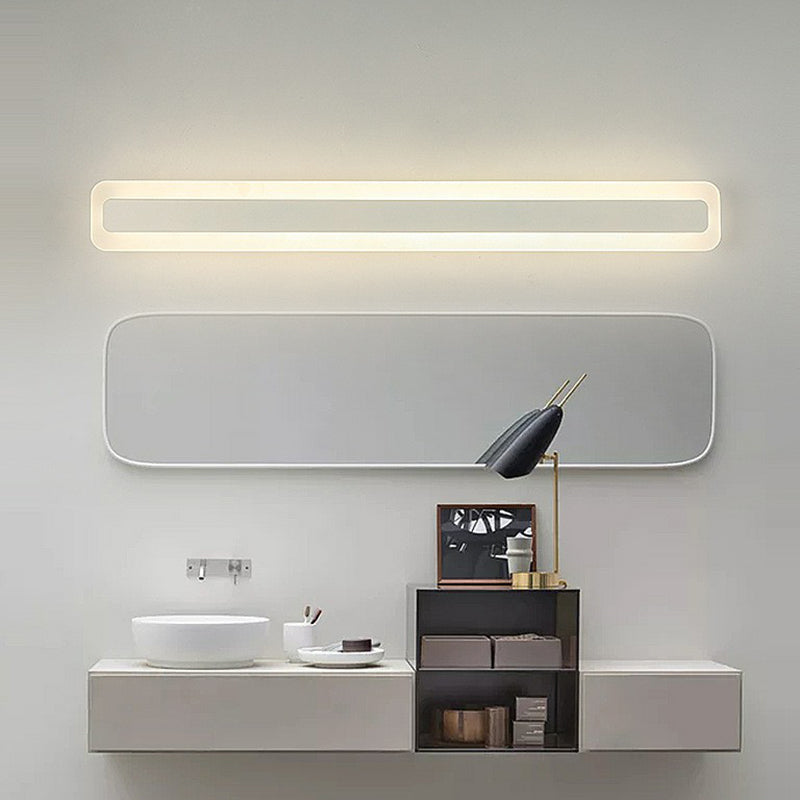 Eenvoud Rechthoekige wand SCRYC Licht Acryl Badkamer LED ijdelheid verlichting in het wit
