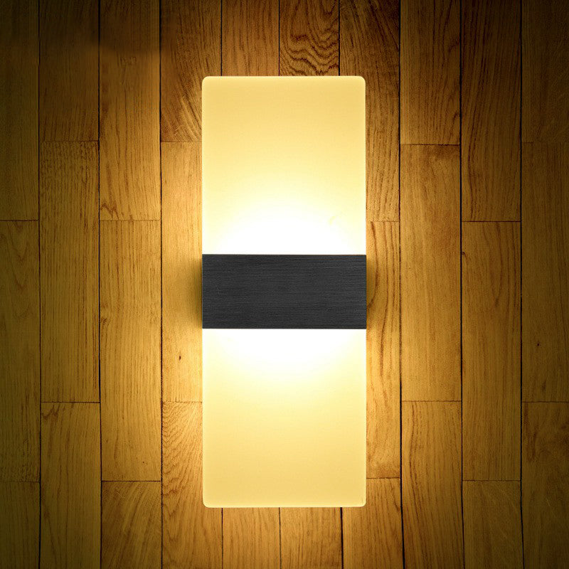 Acrylic Geometric Wall Sconce Lamp Modern Style LED Wall Lighting Fixture for Bedside