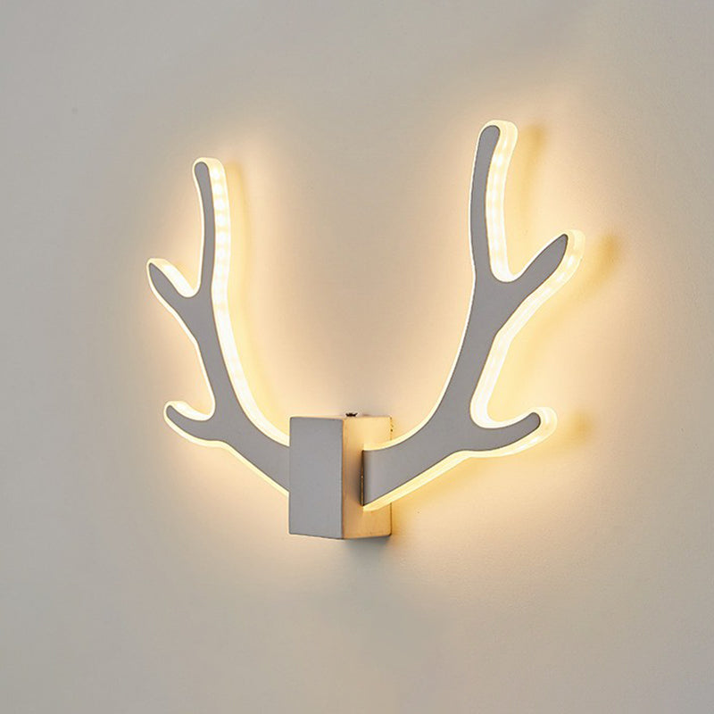 Schattierte Leuchtenbeleuchtung Nordischer Acryl -Korridor -LED -Wandleuchte in Weiß