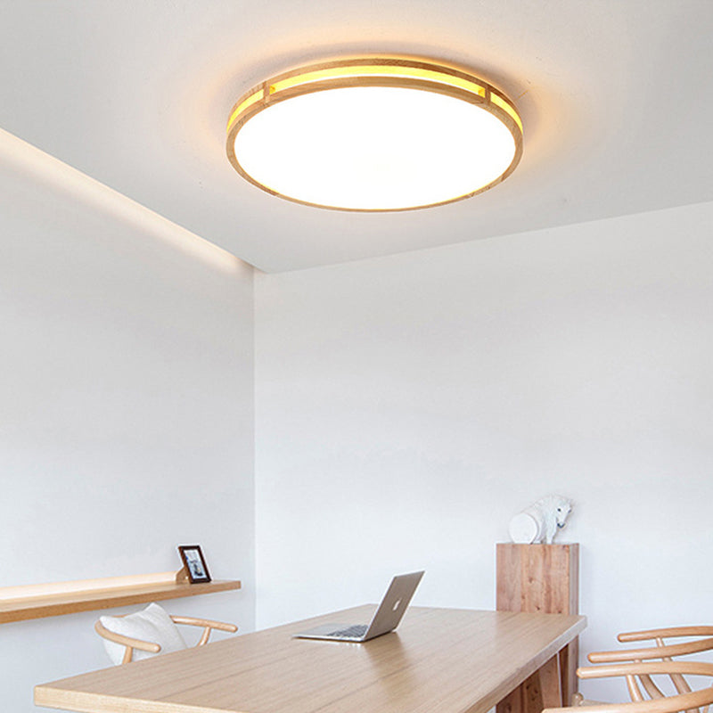 Circulaire Éclairage en bois Éclairage Éclairage Minimaliste Pied à bois Éclairage du mont Fixture