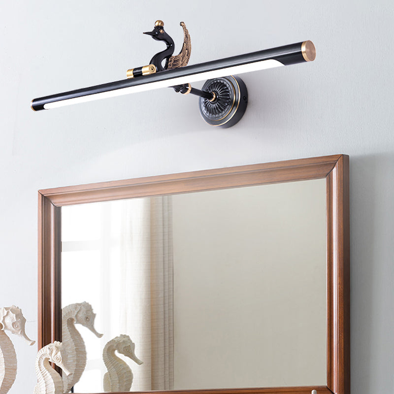 Lampada da parete lineare tradizionale LED in metallo 14 "/18"/23 "LUCIMENTO BRASSIONE/BLACO BASSA VASITY LIGHTING