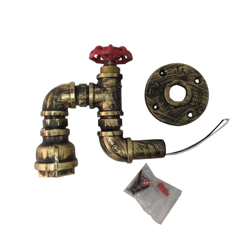 Puls Eisenwandbeleuchtung antikes 1-Licht-Restaurant Wandhalterung Licht mit Dekorationsventil