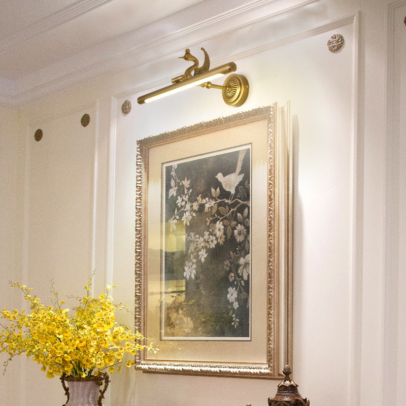 Lampada da parete lineare tradizionale LED in metallo 14 "/18"/23 "LUCIMENTO BRASSIONE/BLACO BASSA VASITY LIGHTING