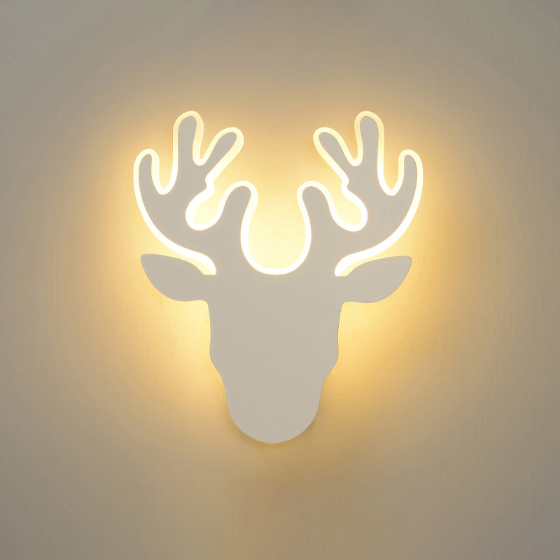 Simplicity Shaded Wall Mount Light Acrylic Living Room LED Wall Lighting in White