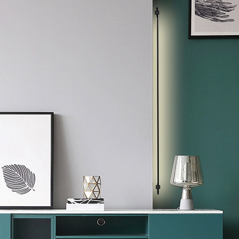 Minimalistische stabförmige Wand montierte lichtmetallische LED -Wandbeleuchtung für Wohnzimmer