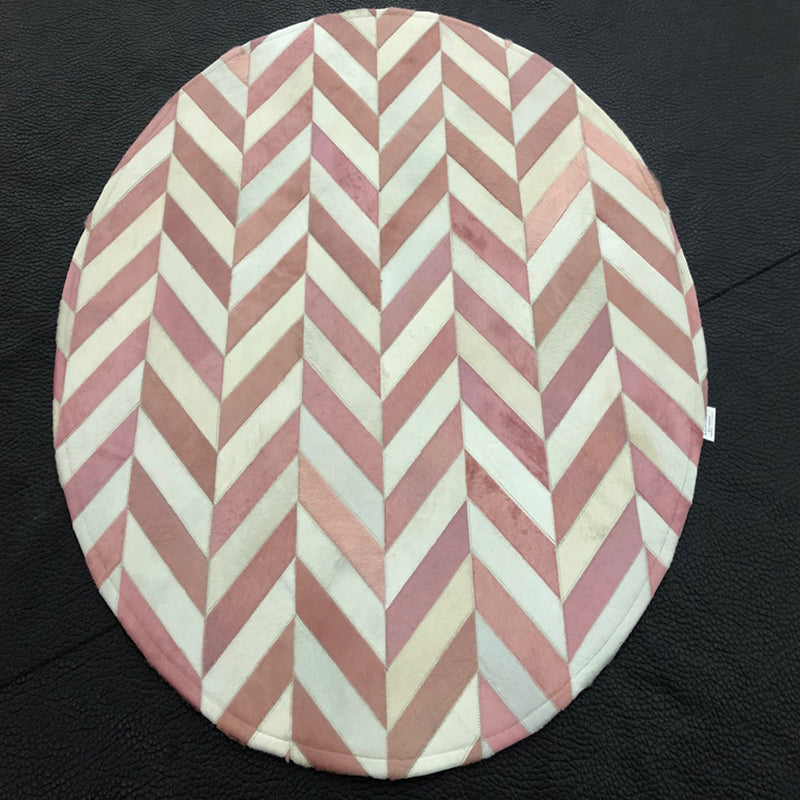 Modern Living Room Rug Multicolor Geo Patterned Rug Cowhide Pet Friendly Stain-Resistant Carpet