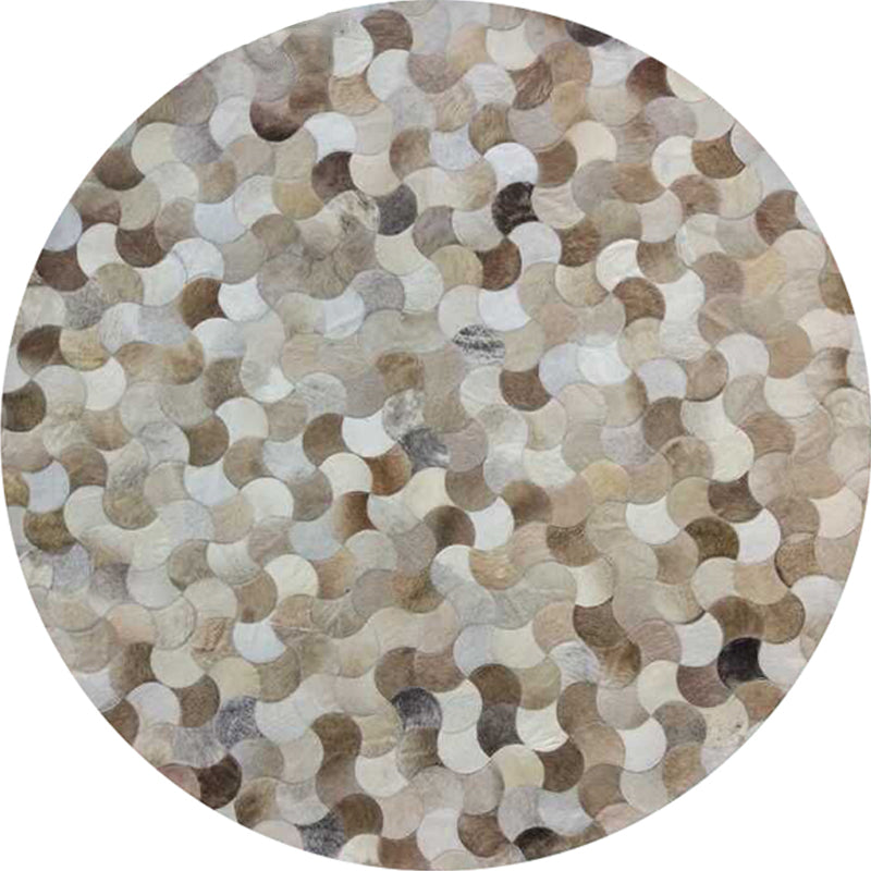 Multicolor Creative Rug Cowhide Stripe Gedrukt gebied Tapijt Petvriendelijke machine Wasbaar Tapijt voor decoratie