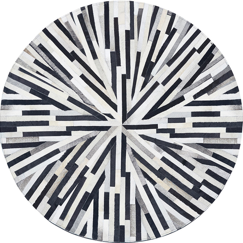 Multicolor kreativer Teppich Kuhladenstreifen bedruckte Bereich Teppich Haustierfreundlicher Maschinenwaschableie für Dekoration