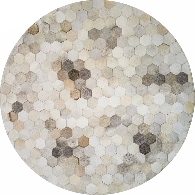 Multicolor Creative Rug Cowhide Stripe Gedrukt gebied Tapijt Petvriendelijke machine Wasbaar Tapijt voor decoratie