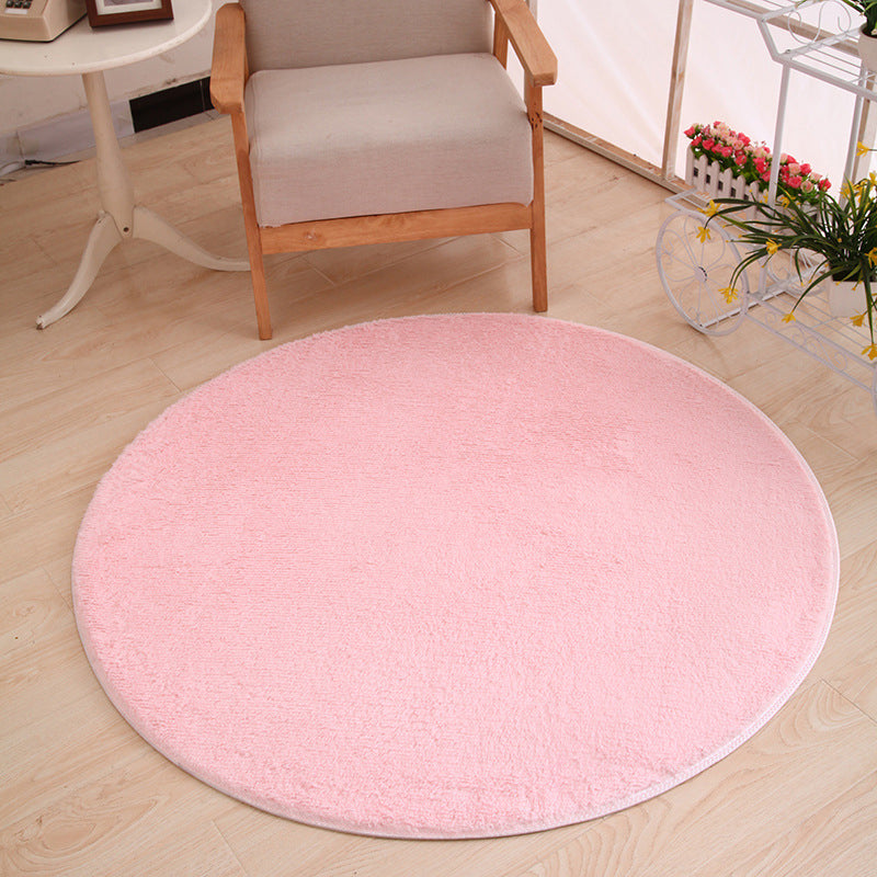 Tapis de couleur unie multicolore Polypropylène Confort Area Tapis Anti-Slip Backing Washable Easy Care Tapis pour chambre à coucher