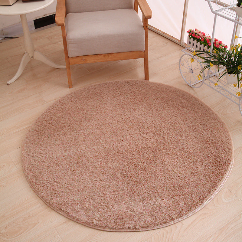Tapis de couleur unie multicolore Polypropylène Confort Area Tapis Anti-Slip Backing Washable Easy Care Tapis pour chambre à coucher