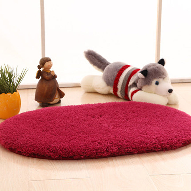 Einfacher niedlicher Teppich mehrfarbigem, fester Farbe Innenpulte Rutschtierfreundlichkeit Easy Care Area Teppich für Zuhause