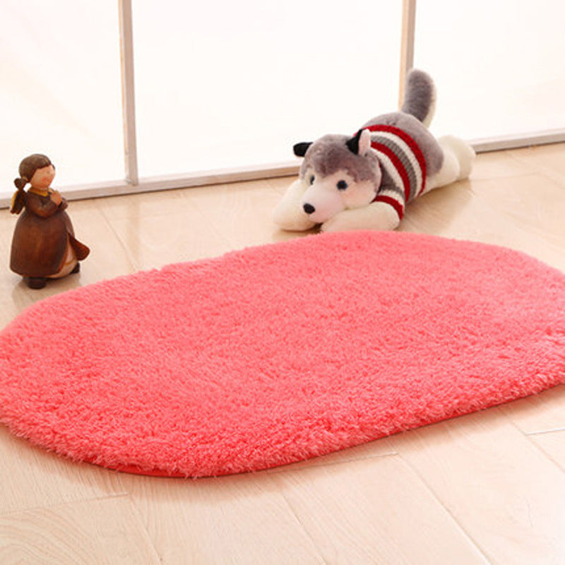 Einfacher niedlicher Teppich mehrfarbigem, fester Farbe Innenpulte Rutschtierfreundlichkeit Easy Care Area Teppich für Zuhause