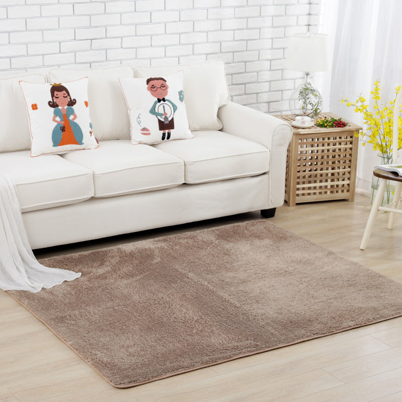 Tapis nature naturel multi-couleurs Polyster Tapis lavable non résistant aux teintures sans glissement