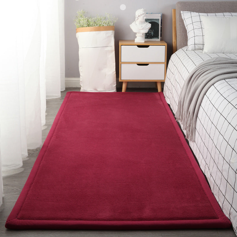 Tapis simple décontracté simple tapis intérieur ordinaire en soins de soins faciles à un tapis de support non glissant pour animaux de compagnie pour chambre à coucher