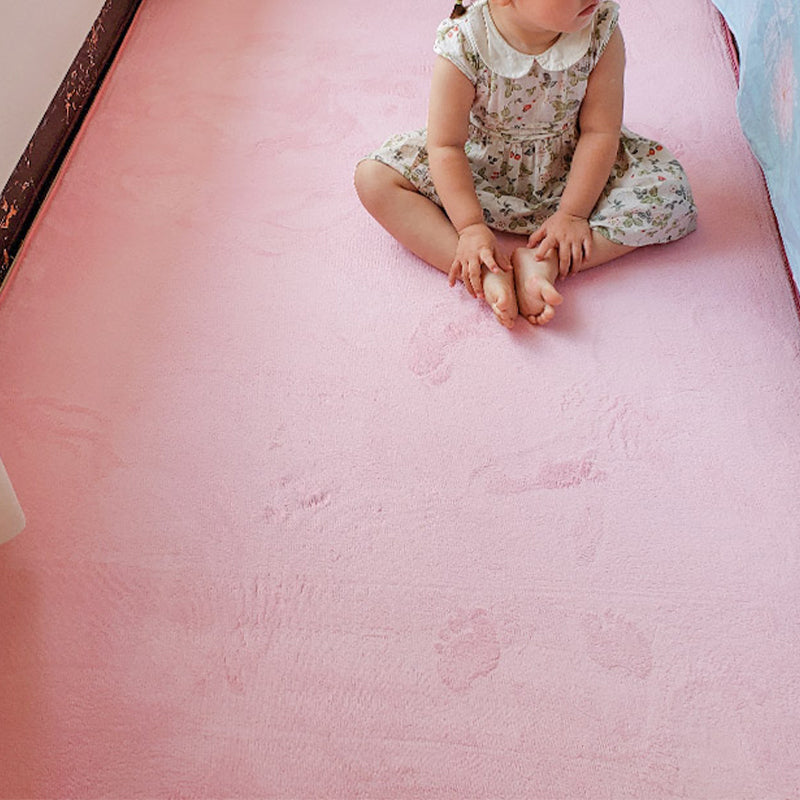 Minimalistischer, solider Teppich, mehrfarbiger Teppich aus Polypropylen, rutschfester, haustierfreundlicher Teppich für das Schlafzimmer