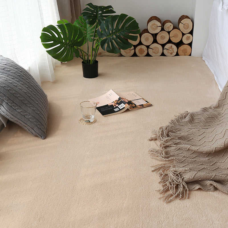 Tapis moderne multimoral moderne Coton Coton Plain Indoor Tapis de support antidérapant Easy Care pour chambre