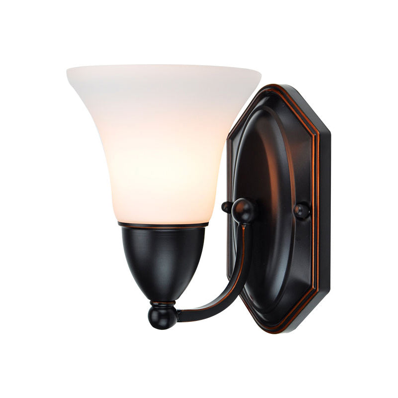 Éclairage de mur de cloche brun rouge