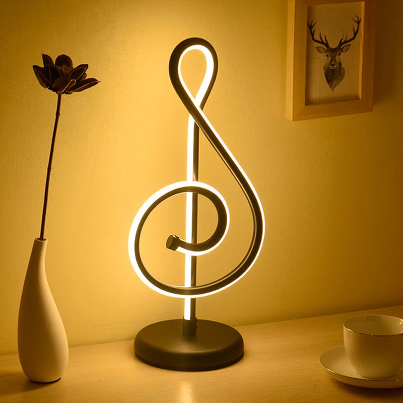 Simplicité Style Courbe en forme de table LED Éclairage