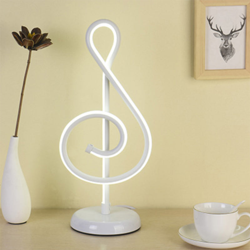 Simplicité Style Courbe en forme de table LED Éclairage