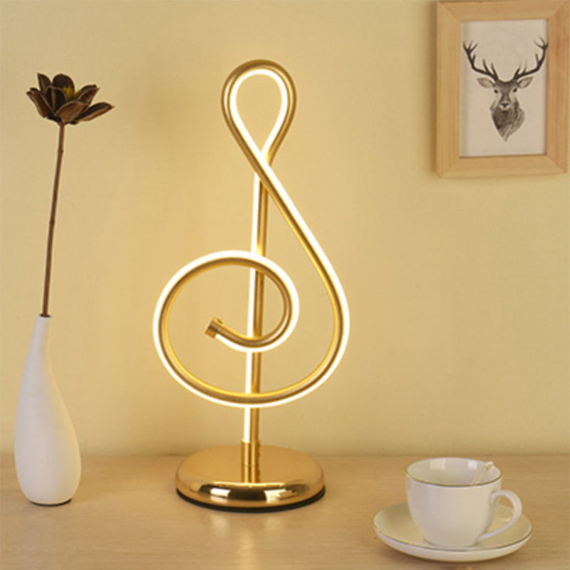 Simplicité Style Courbe en forme de table LED Éclairage