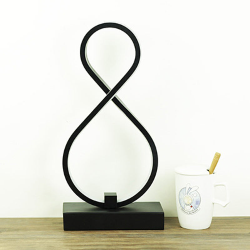 Simplicité Style Courbe en forme de table LED Éclairage
