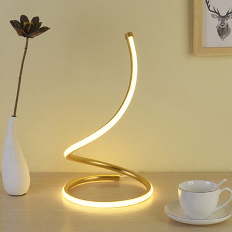 Simplicité Style Courbe en forme de table LED Éclairage