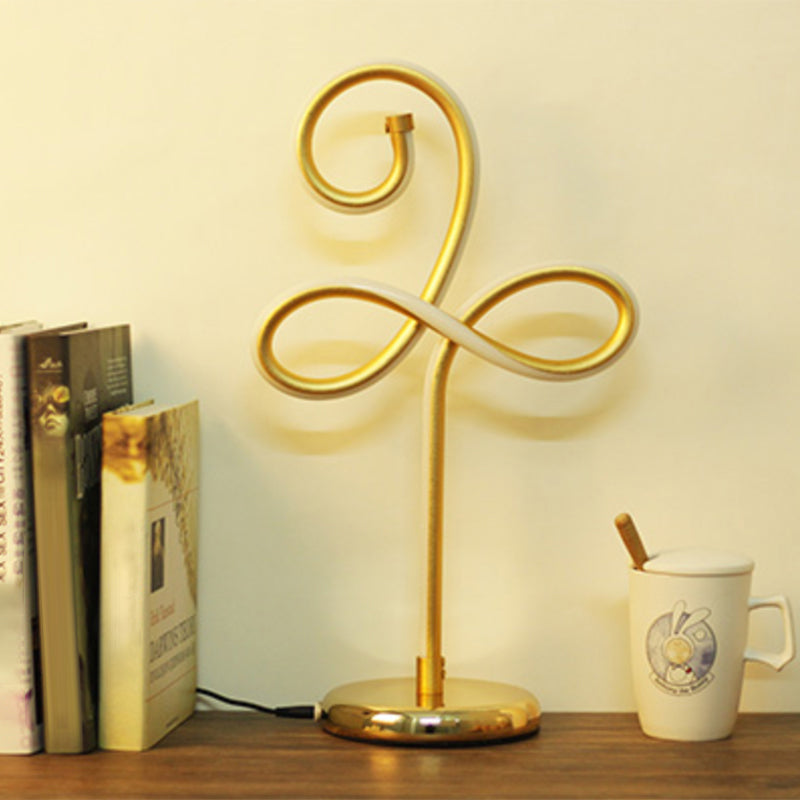 Simplicité Style Courbe en forme de table LED Éclairage