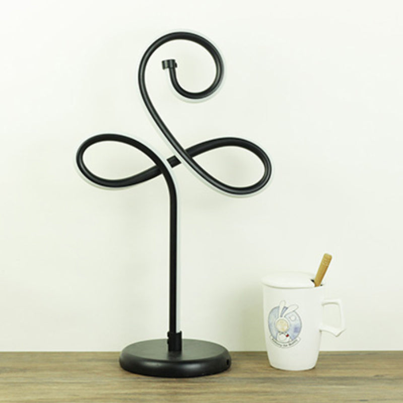 Simplicité Style Courbe en forme de table LED Éclairage
