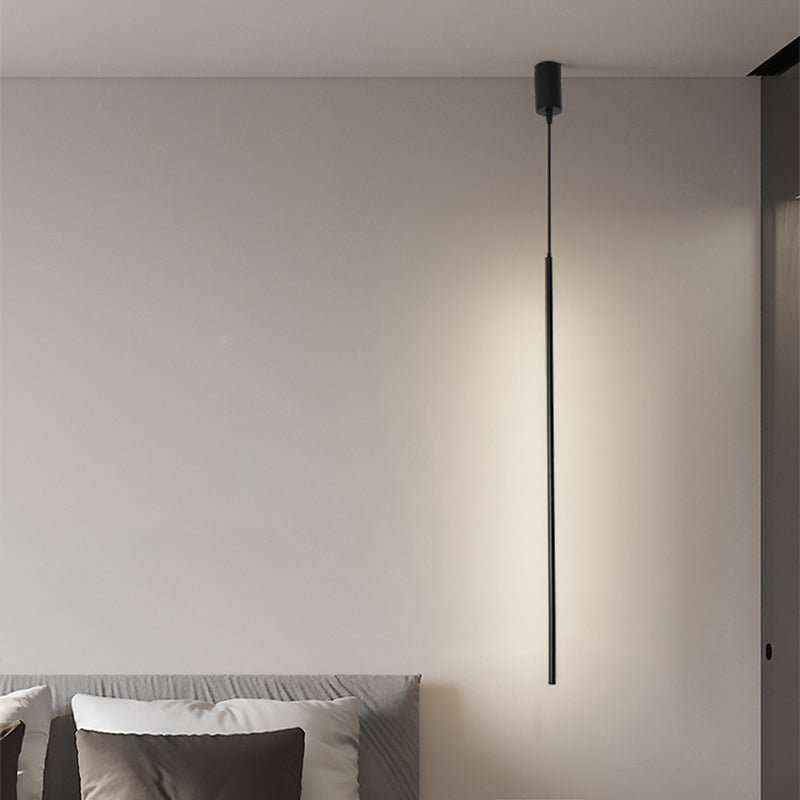 Acrilico Light Suspension LED Light Minimalist Black Pendant Fime -Set per letto