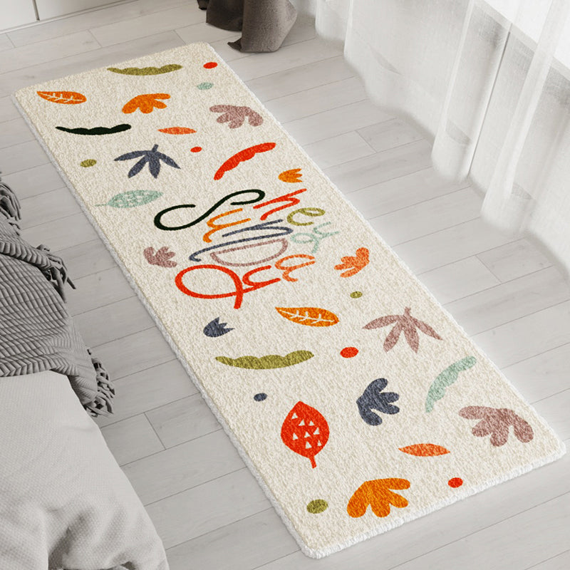 Modern Fairy Tale Rug Multi Color Blended Carpet Pet Friendly Easy Care Washable Indoor Rug for Bedroom