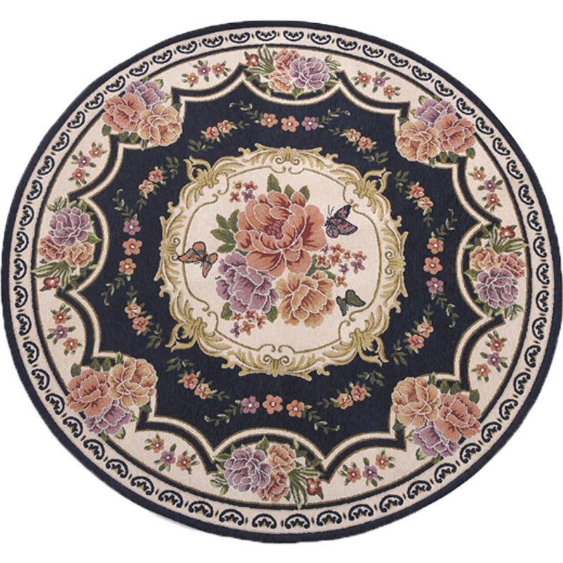 Vintage multi-kleuren bloemen tapijt synthetics americana tapijt niet-slip huisdiervriendelijk binnenvleed voor kamer