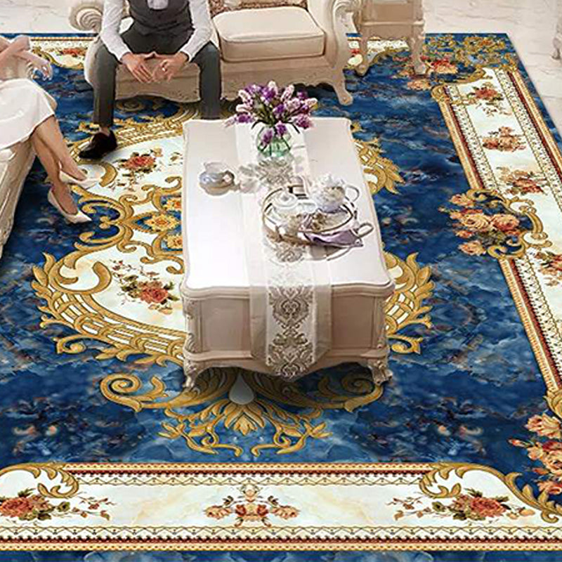 Americana Home Teppich mehrfarbig gedrucktes Gebiet Teppich Polyster Nicht-Schlupf-Backing Easy Care Teppich