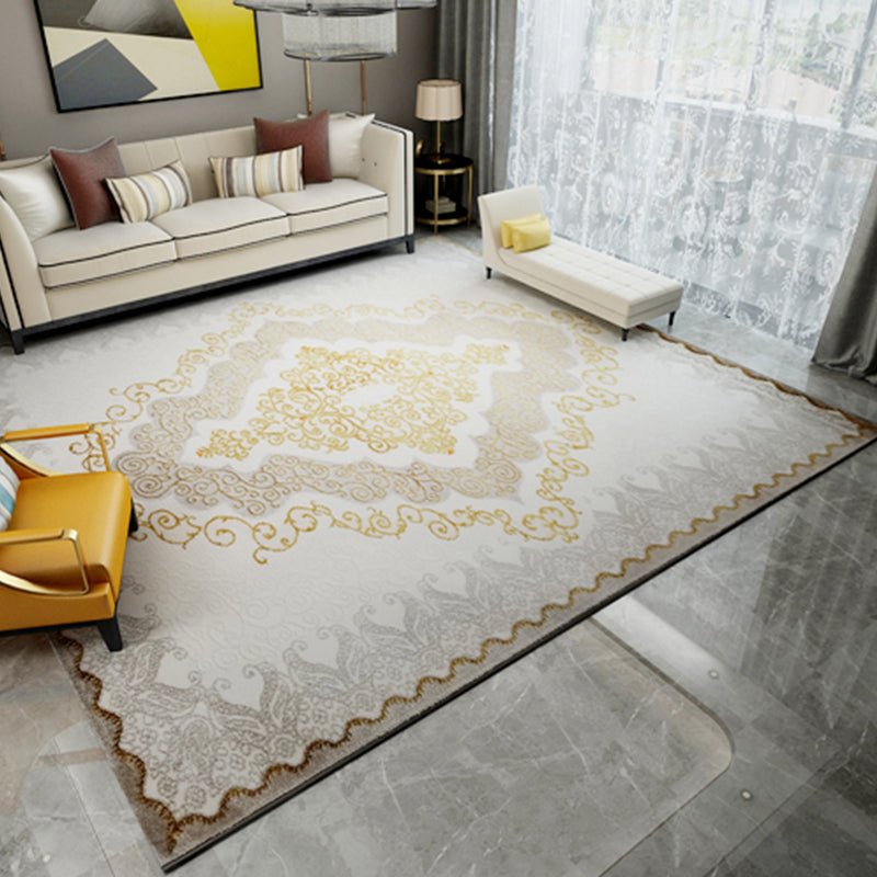 Tapis à domicile multicolore Americana Geo Ship Polypropylène Anti-slip Backing Washable Area Tapis