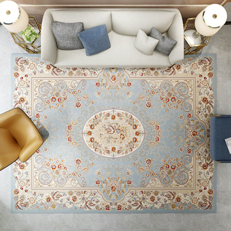 Southwestern Geo Rug Multi Color Synthetics Indoor Rug Pet Friendly Non-Slip Washable Area Carpet for Parlor