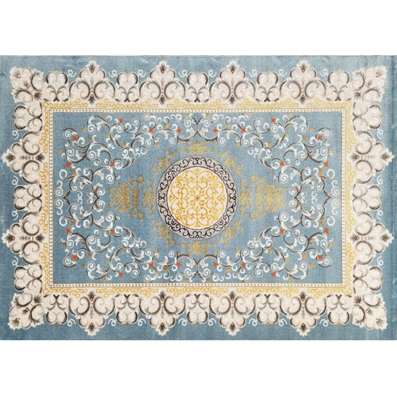 Vintage-Wohnzimmerteppich, mehrfarbiger Polypropylen-Teppich, haustierfreundlich, maschinenwaschbarer Teppich