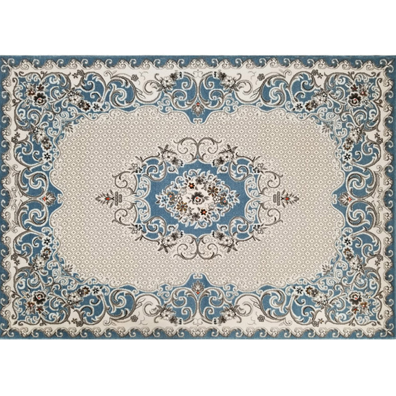 Vintage-Wohnzimmerteppich, mehrfarbiger Polypropylen-Teppich, haustierfreundlich, maschinenwaschbarer Teppich