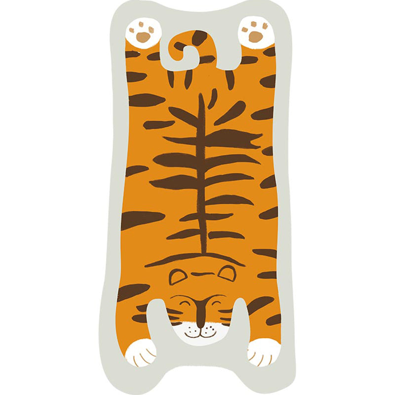 Irregular Shape Animal Skin Rug Multicolor Casual Carpet Polyster Anti-Slip Backing Washable Rug for Kids