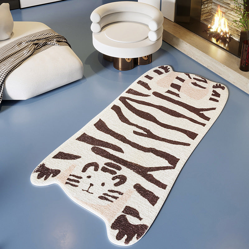 Casual Decoratie Tapijt Multi -kleuren Dierschil Tapijten Polypropyleen Petvriendelijk wasbaar Wasbaar gebied Tapijt