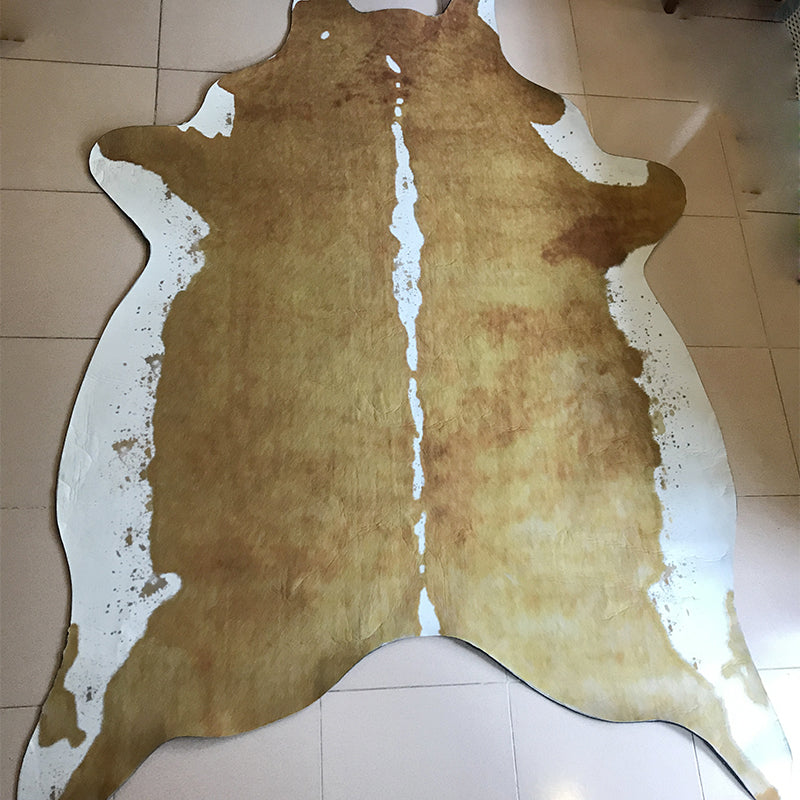 Novelty Shape Animal Skin Rug Multi-Color Creative Area Rug Synthetics Non-Slip Easy Care Carpet for Living Room