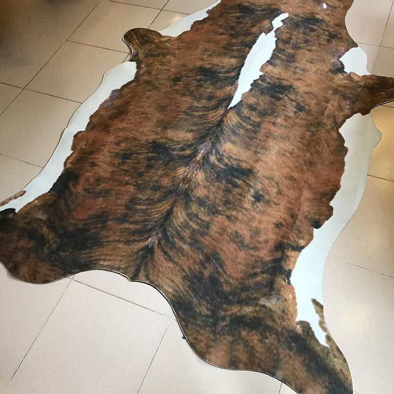 Novelty Shape Animal Skin Rug Multi-Color Creative Area Rug Synthetics Non-Slip Easy Care Carpet for Living Room